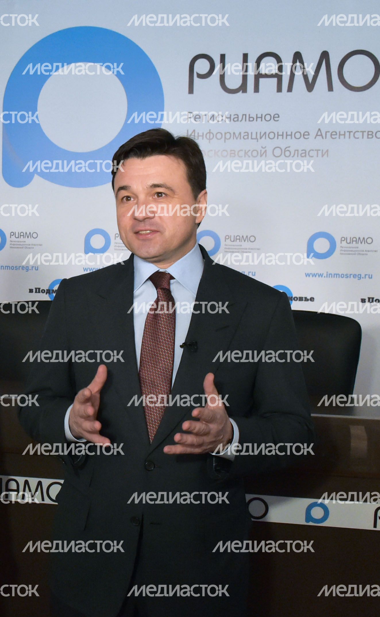 А. Воробьев посетил Региональное информационное агентство Московской области