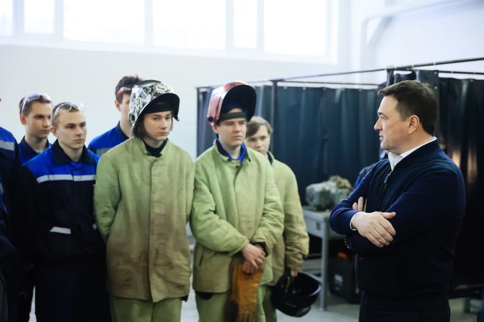 Посещение Губернатором Павлово-Посадского Техникума