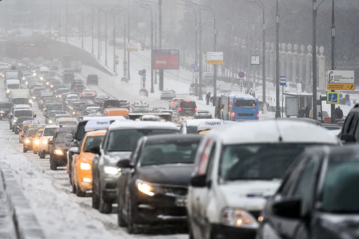 Снегопад в Москве