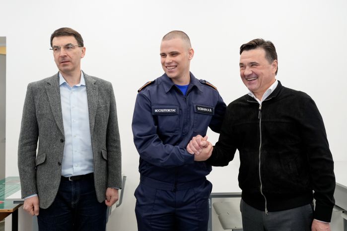 Андрей Воробьев и Игорь Щеголев посетили Дмитровский техникум