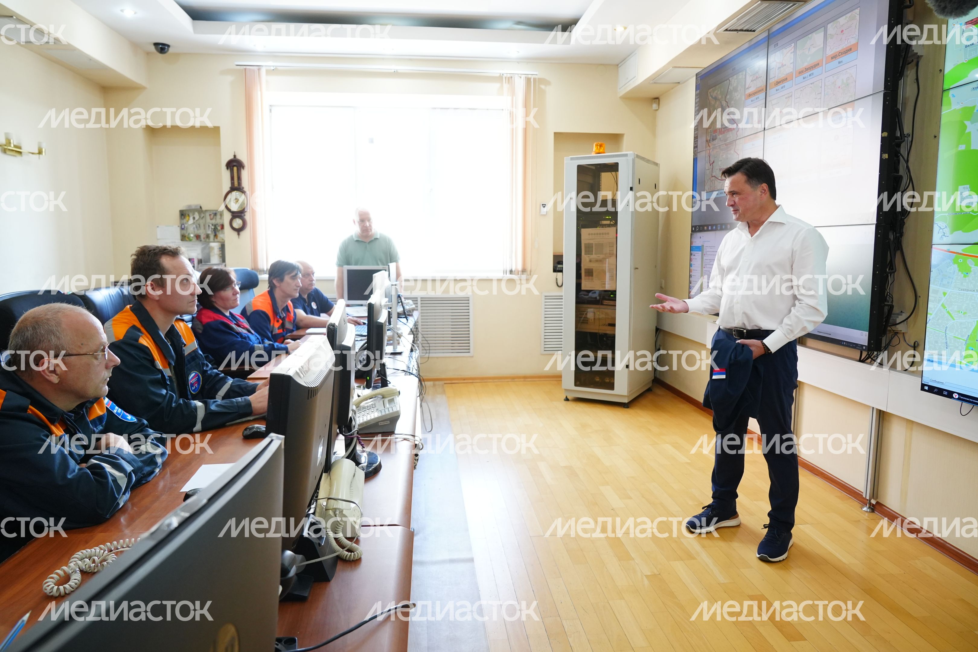 Андрей Воробьев проверил работу диспетчерского центра "Мытищинской теплосети" Андрей Воробьев проверил работу диспетчерского центра "Мытищинской теплосети"