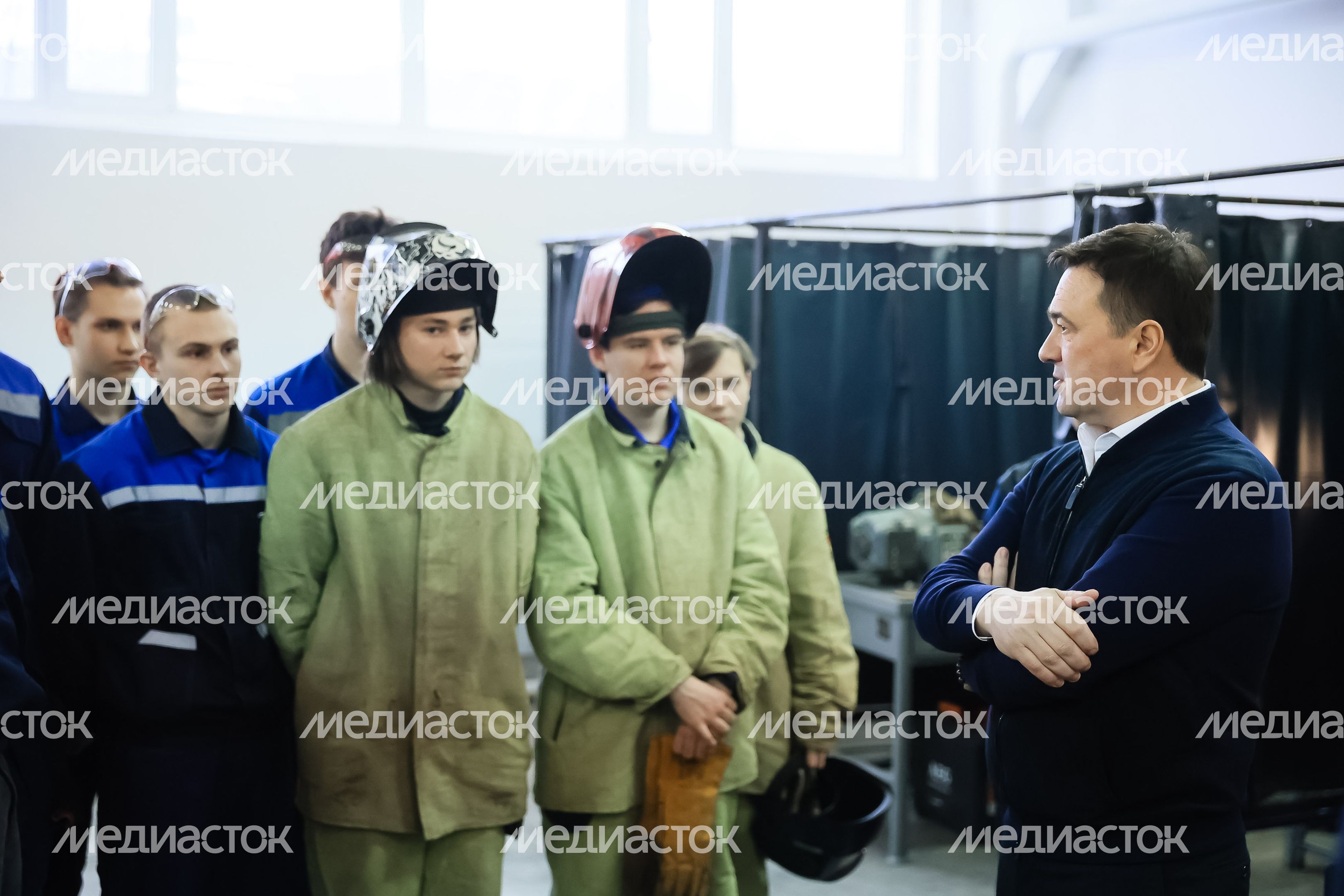 Посещение Губернатором Павлово-Посадского Техникума