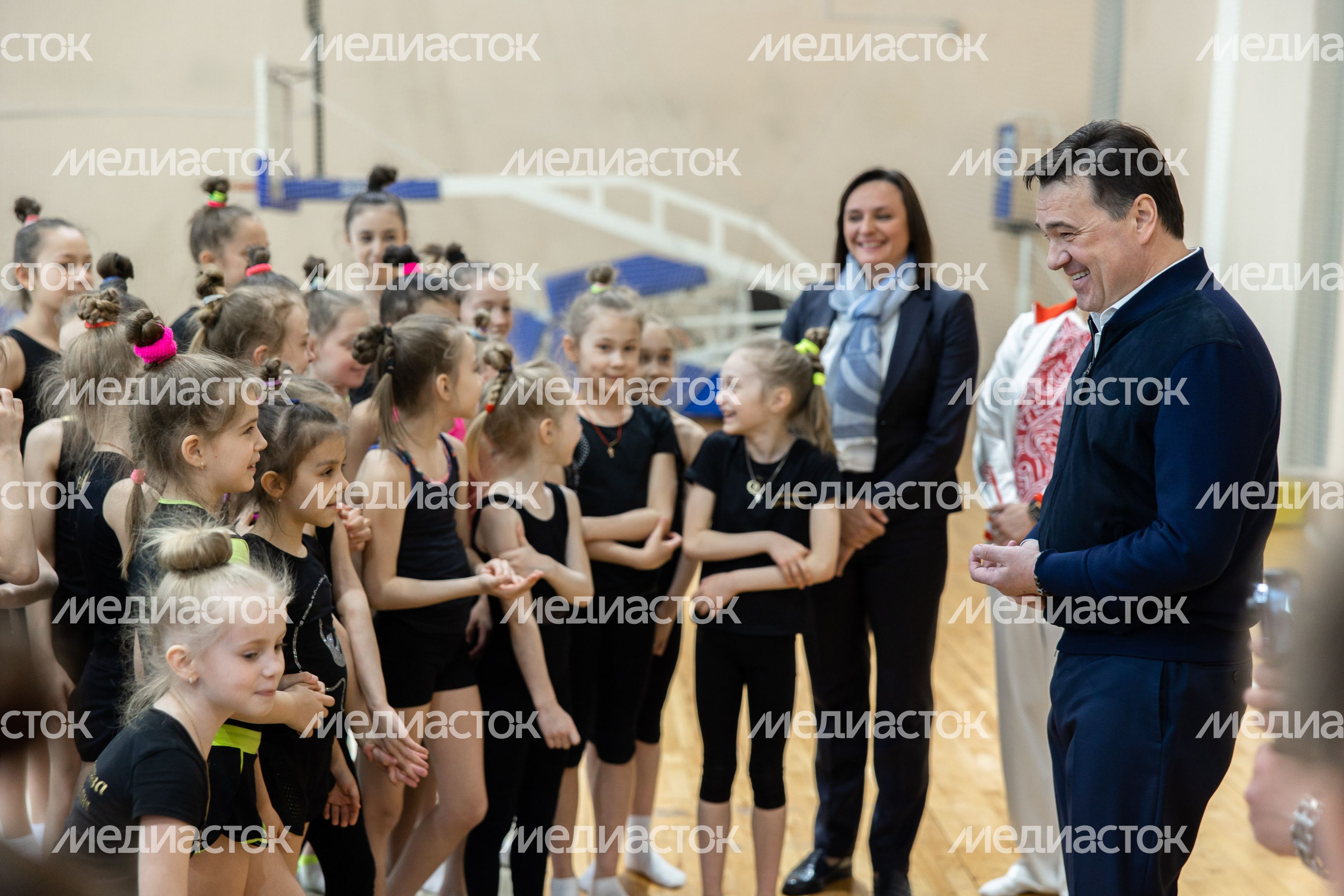 Посещение дворца спорта в Чехове Губернатором Подмосковья
