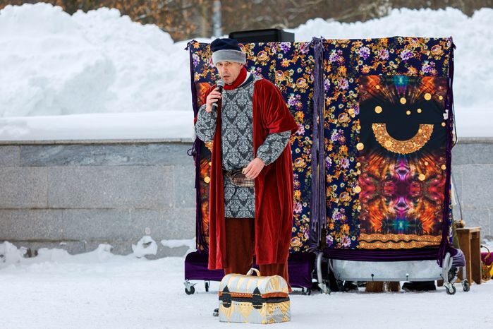 Гулянья на главной Масленице России в Горках Ленинских