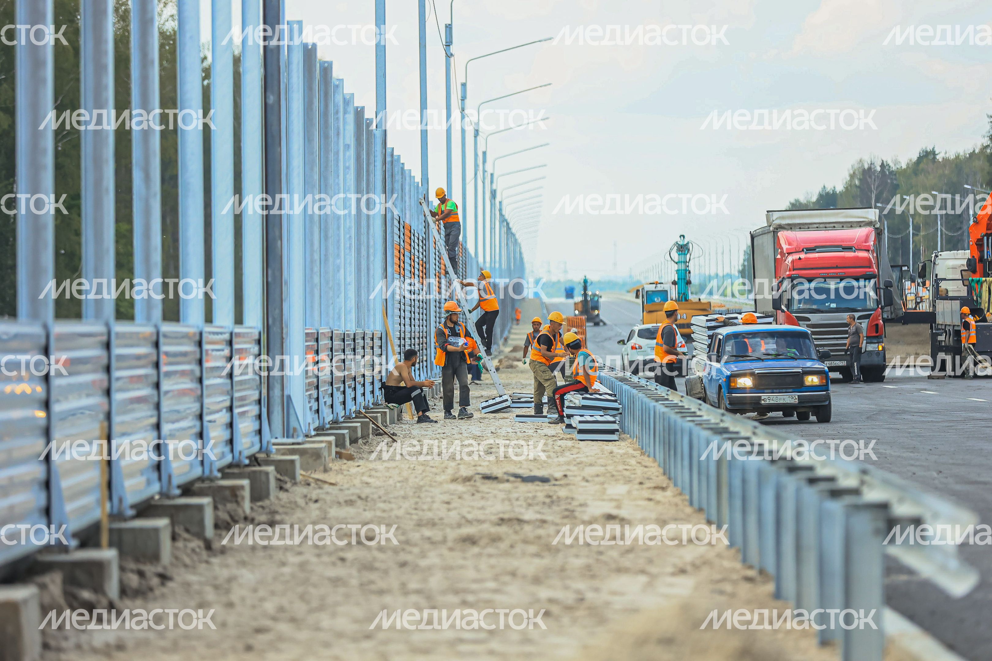 Проверка хода строительства подмосковного участка М-12 «Москва-Казань» Губернатором Подмосковья