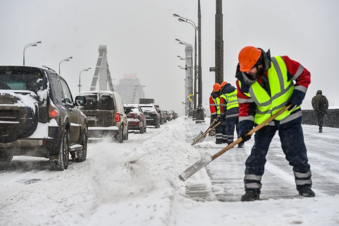 Снегопад в Москве