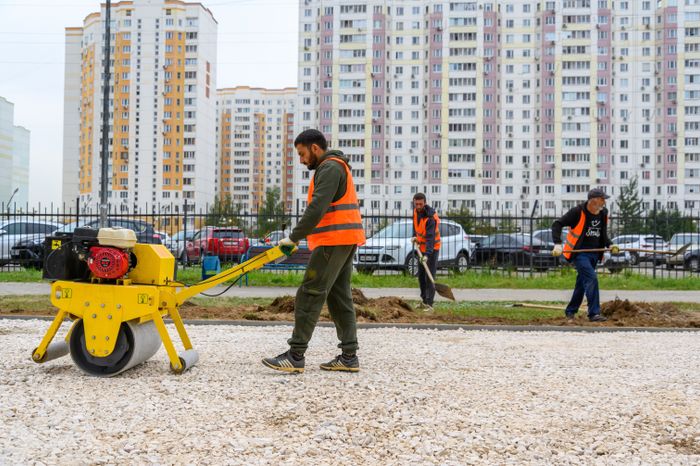 Благоустройство двора в Балашихе на улице Свердлова