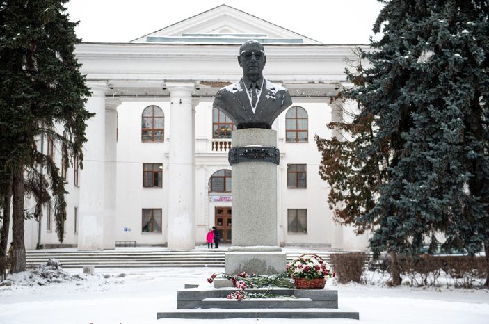 Зимние виды города Воскресенск