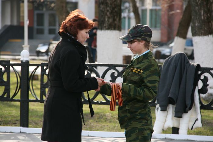 Акция «Георгиевская ленточка» в Ступино