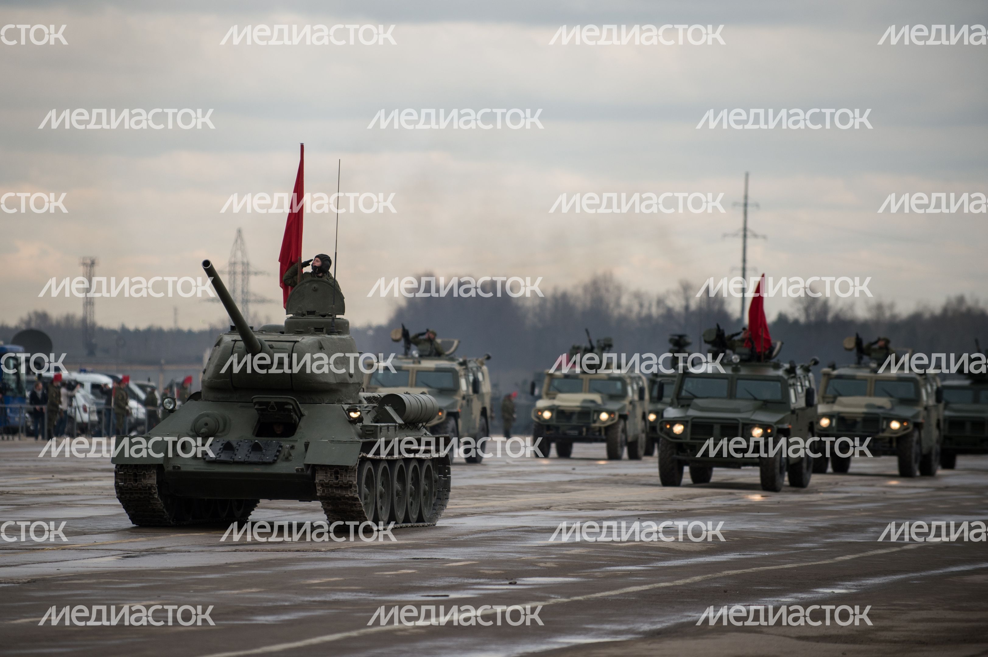 Репетиция Парада Победы в Алабино
