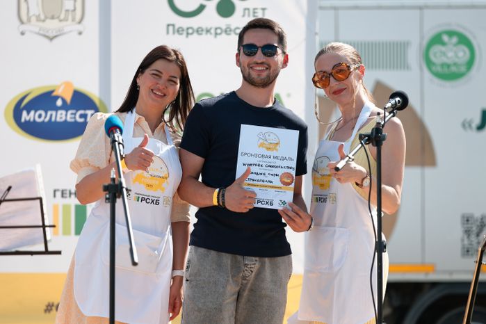 Сыр страчателла с сыроварни Winepark Cheesefa Story получил бронзовую медаль на Сырном чемпионате России-2025 в Истре