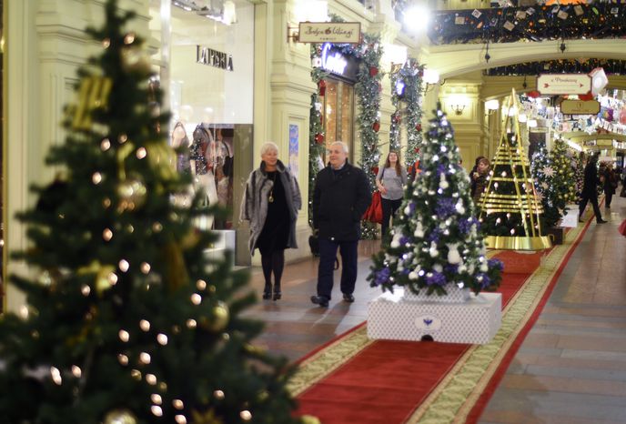 Подготовка к Новому году в Москве