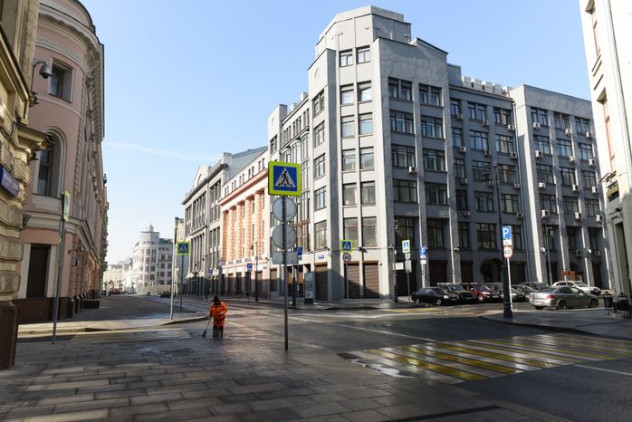 Москва во время режима повышенной готовности из-за угрозы распространения коронавируса