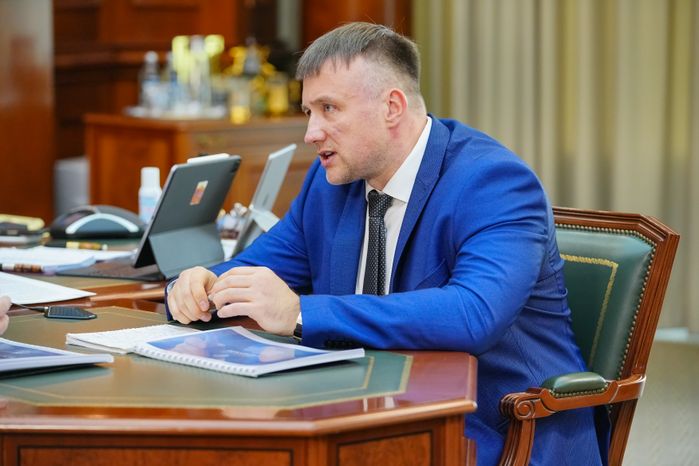 Андрей Воробьев провел рабочую встречу с главой г.о. Серпухов Алексеем Шимко