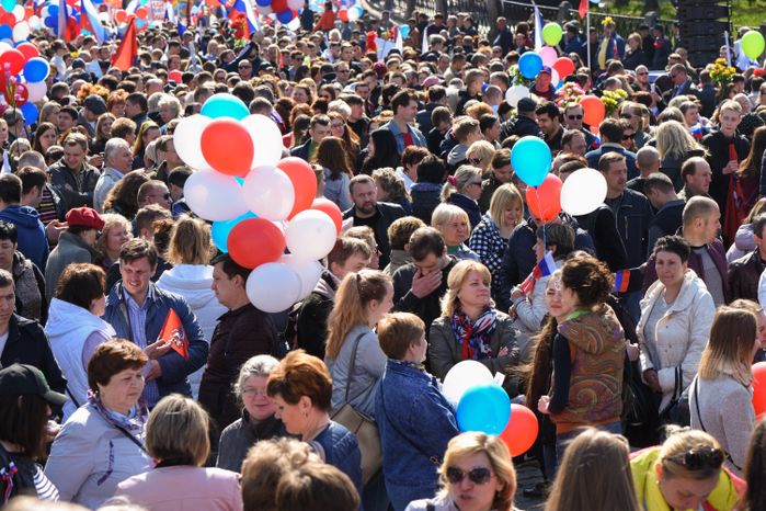 Первомайская демонстрация на Красной площади