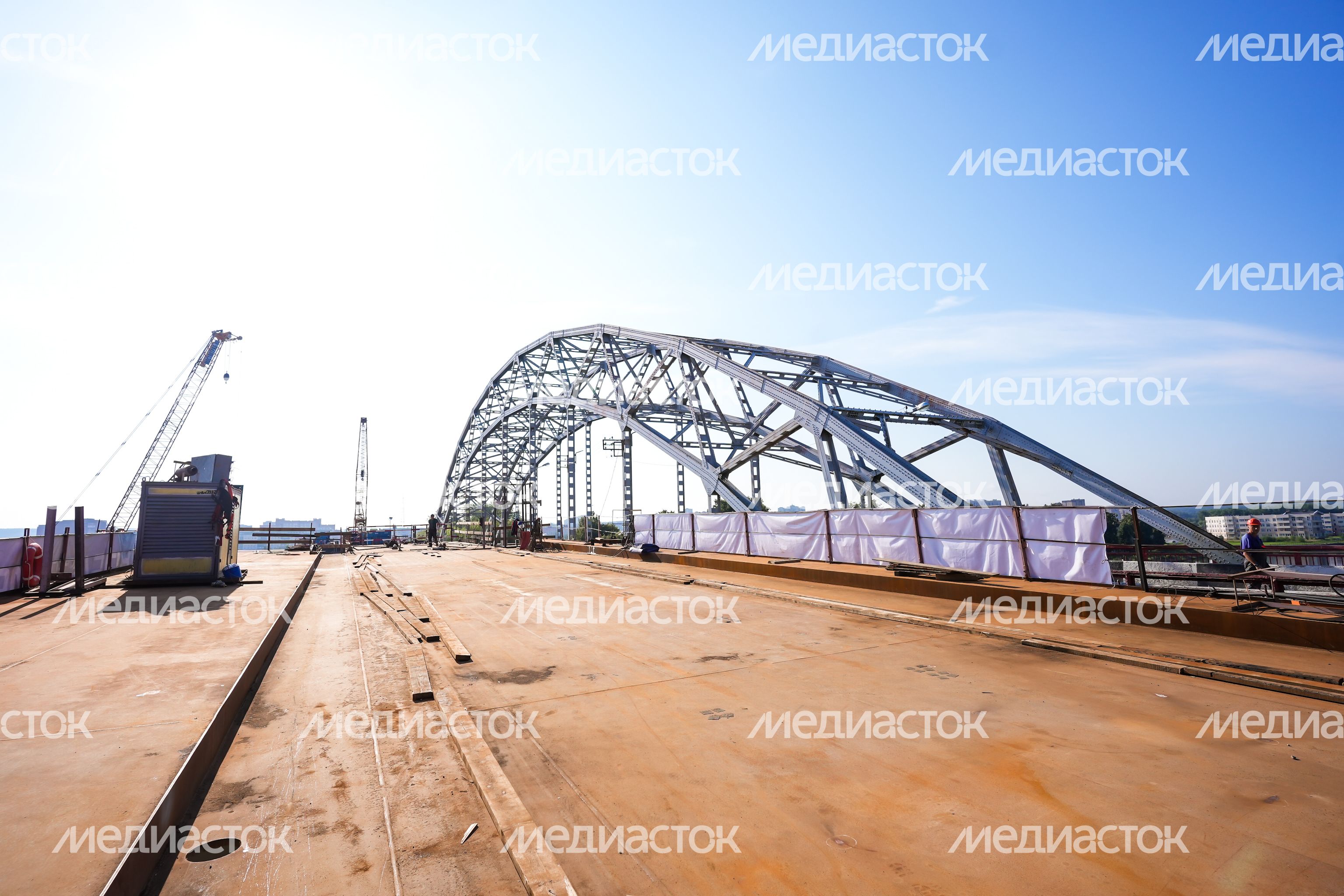 Возведение нового Рогачевского моста в Дмитрове