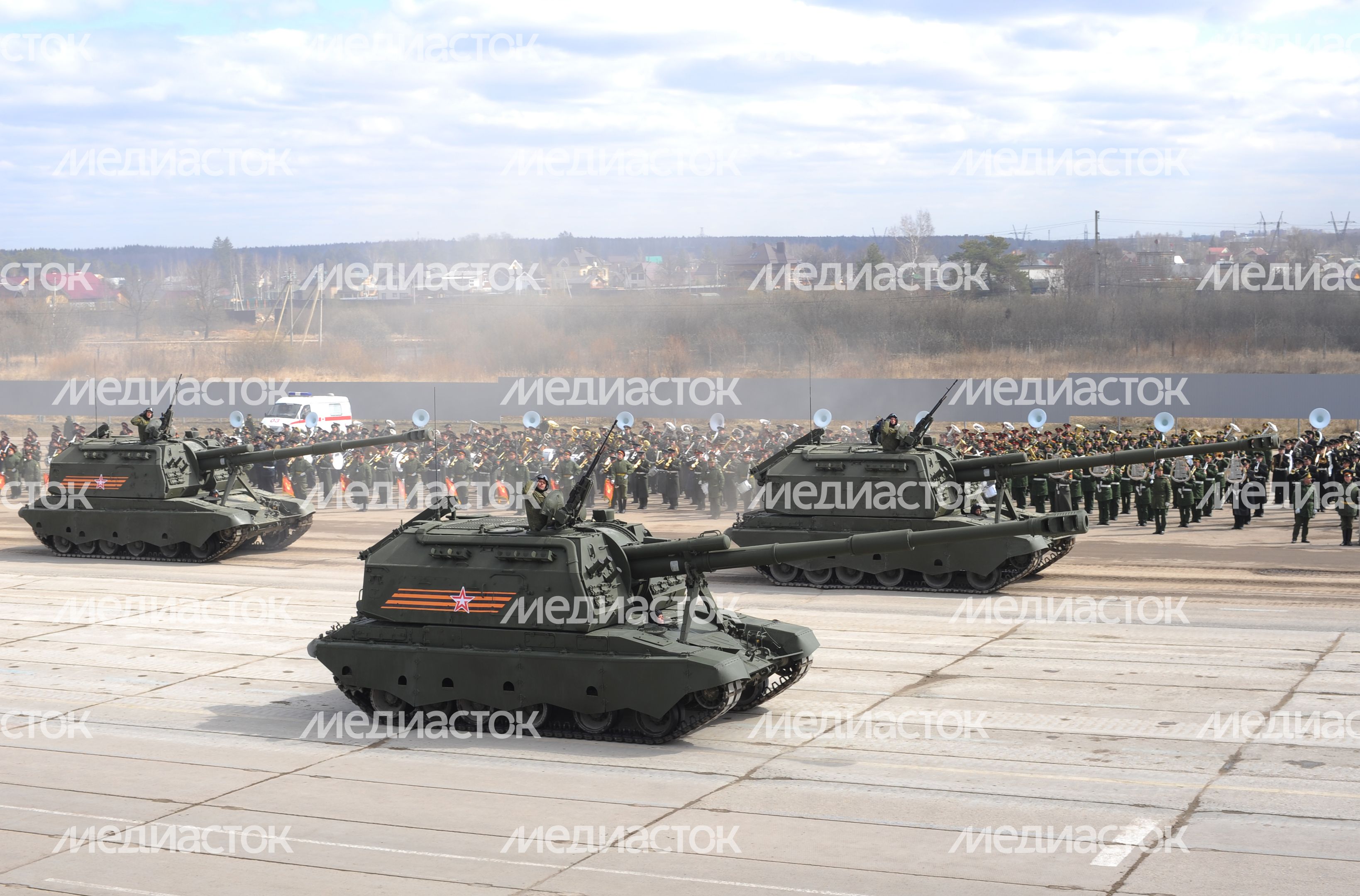 Репетиция Парада Победы в Алабино