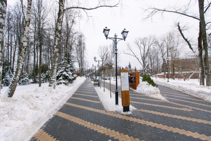 Парк «Фабричный» в Дедовске в округе Истра