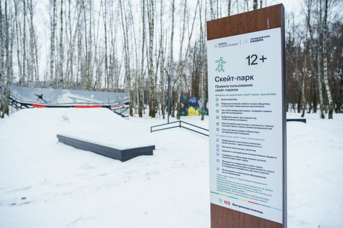 Кашира. Городской парк. Зима