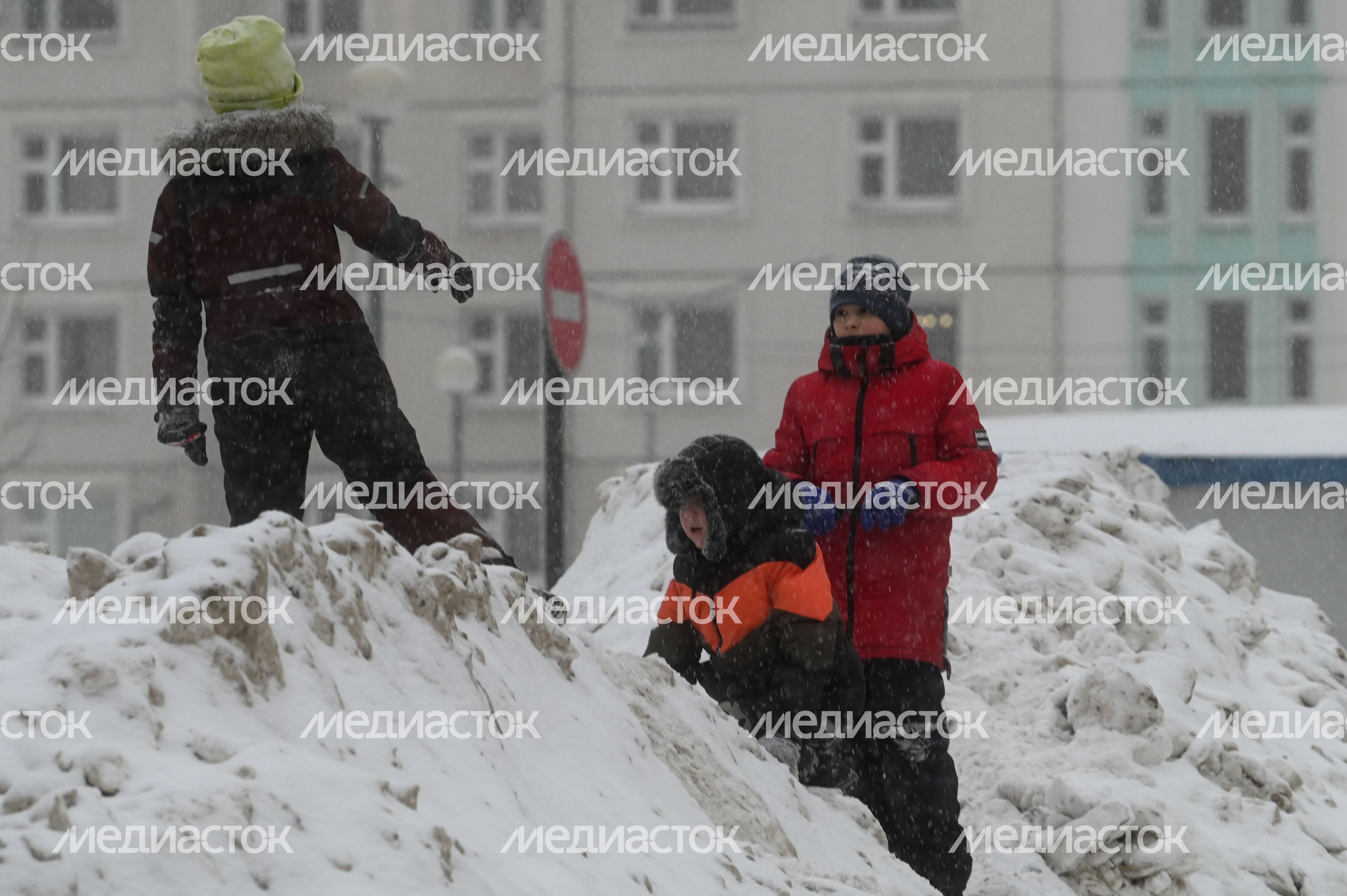 Снегопад в Люберцах
