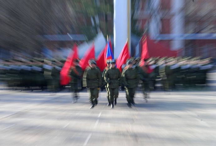 Репетиция парада Победы в Серпухове