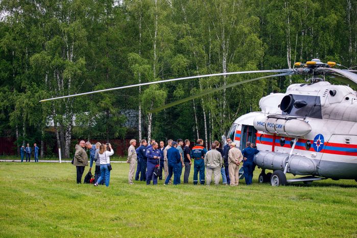 В Звездном городке прошла тренировка спасательной операции космонавтов