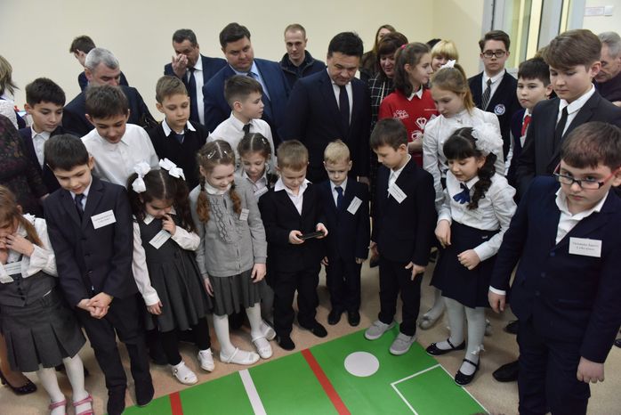 МОУ СОШ №35 г. Подольск. Первый день учебного процесса школе.