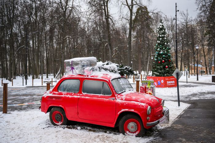 Раменский городской парк в новогодние праздники