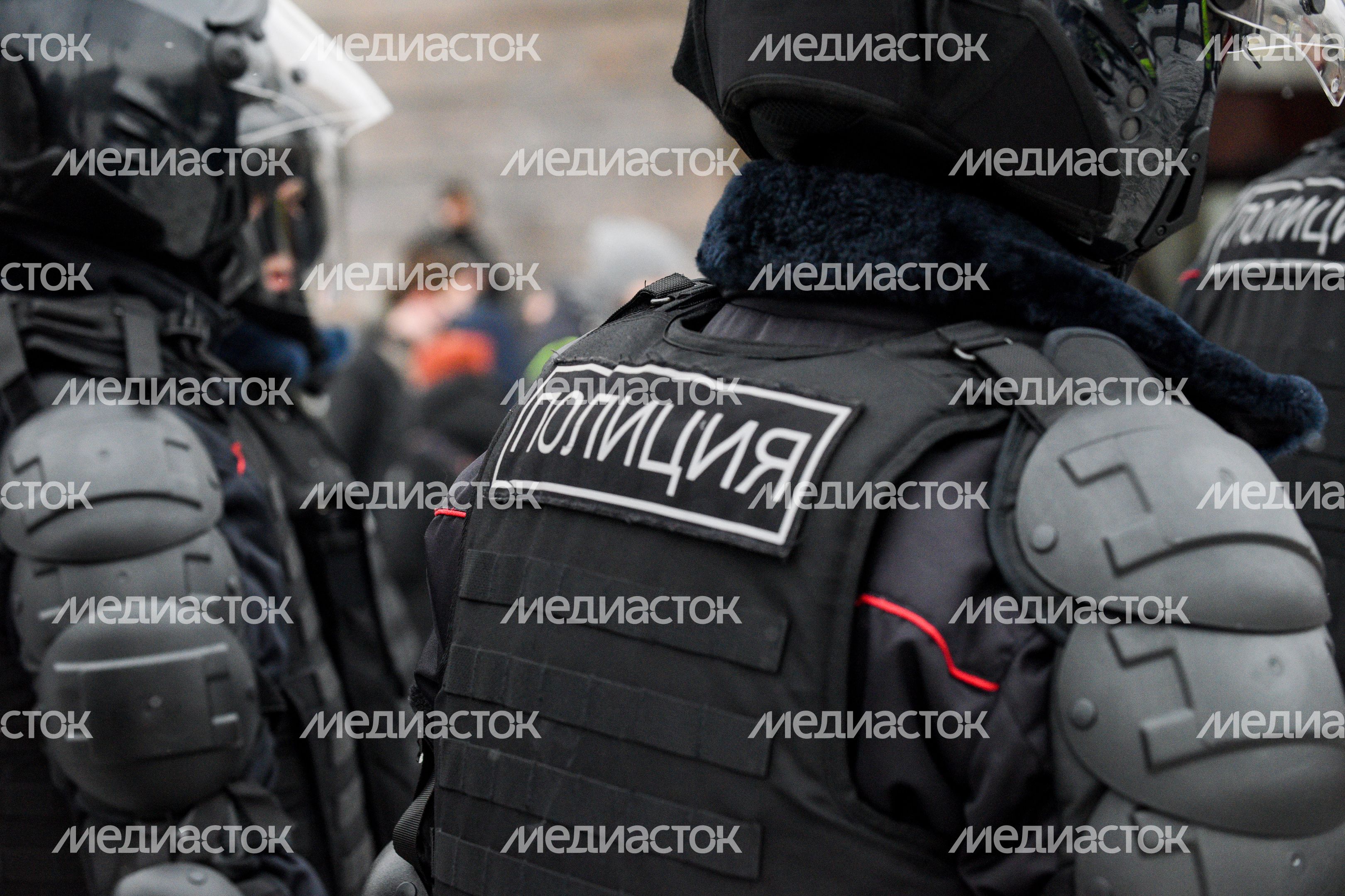 Охрана общественного порядка сотрудниками полиции в Москве