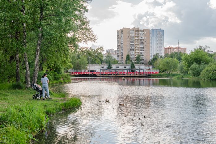 Благоустройство Комсомольского пруда в Одинцово