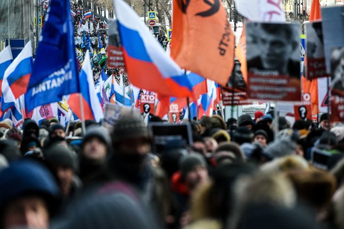 Марш памяти Бориса Немцова в Москве