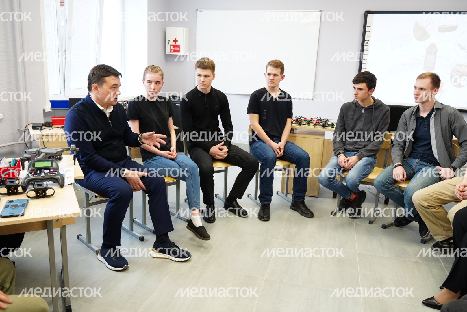 Посещение губернатором Люберецкого техникума