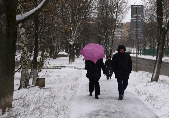 Снегопад в Троицке
