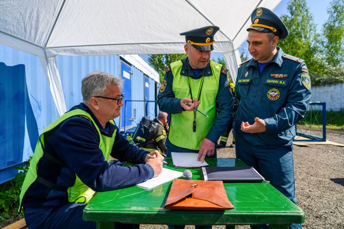 Соревнования спасателей в Ногинске Богородского округа