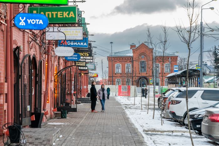 Торговые ряды в городе Клин