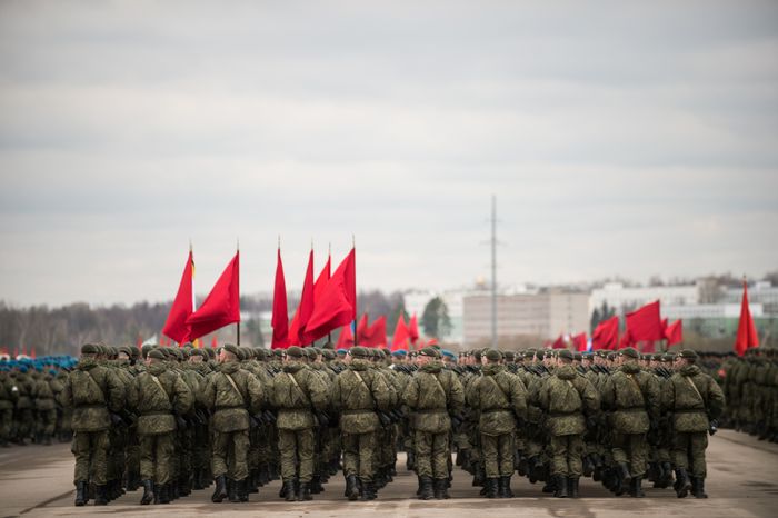 Репетиция Парада Победы в Алабино