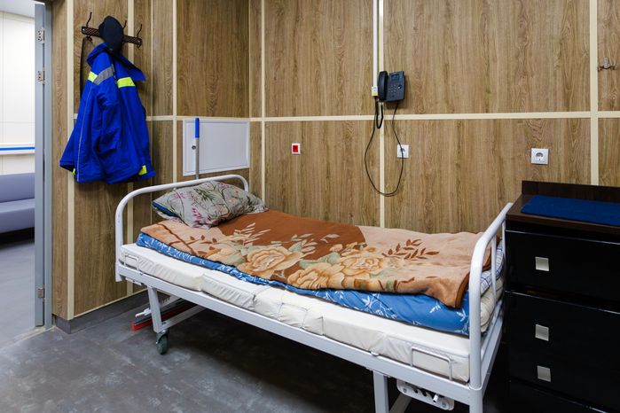 Комната отдыха персонала на новом посту скорой помощи в Хотьково Сергиево-Посадского округа