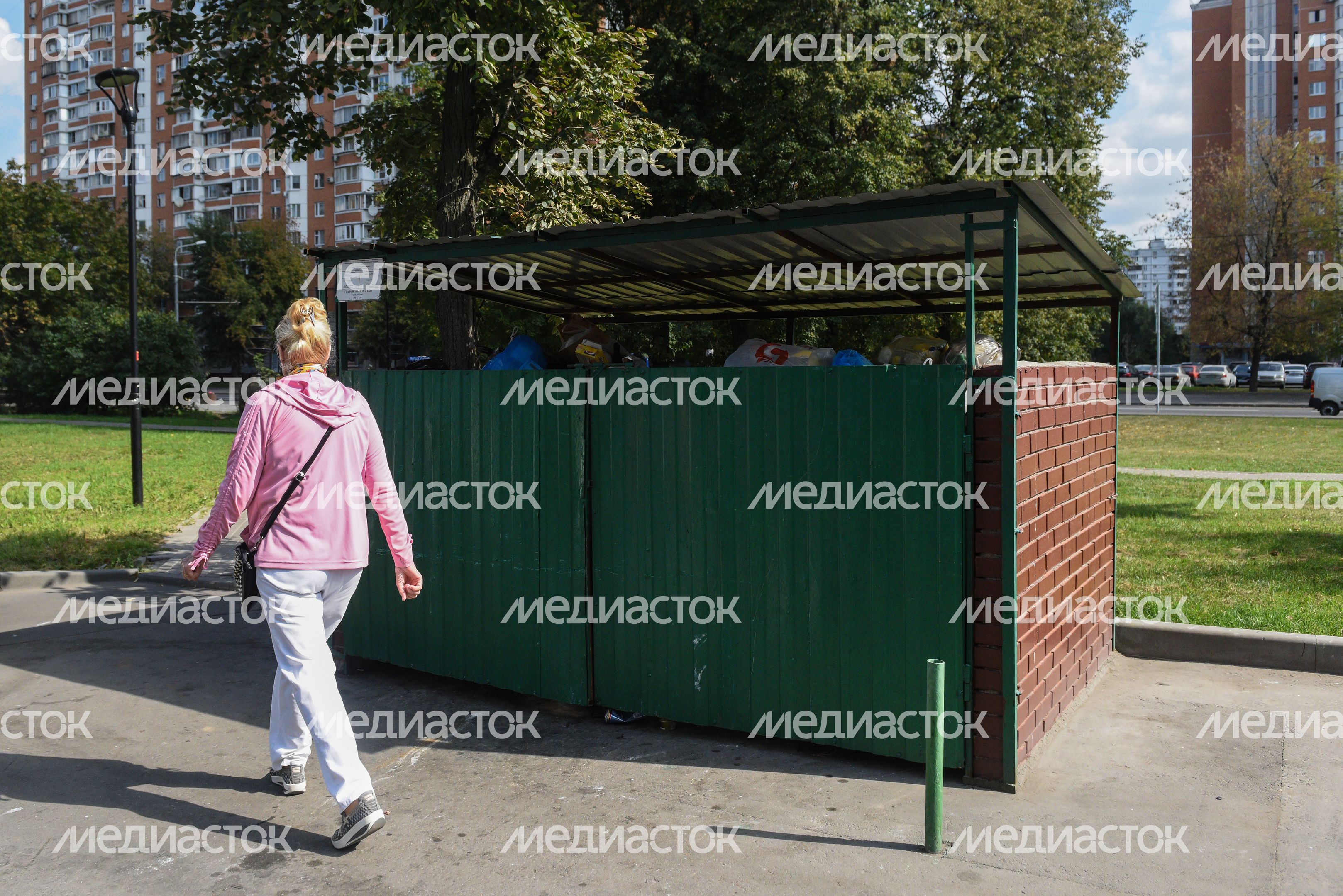 Места сбора бытовых отходов в Москве