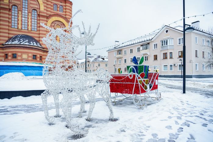 Зимние виды города Электросталь
