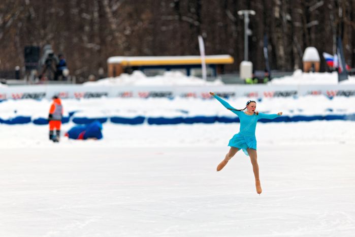 Второй день суперфинала личного чемпионата России по ледовому спидвею в Красногорске