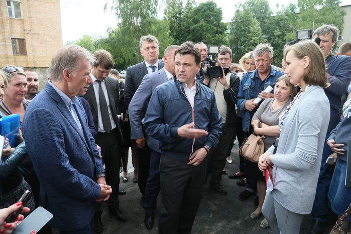 А. Воробьев посетил с рабочим визитом Павлово-Посадский район