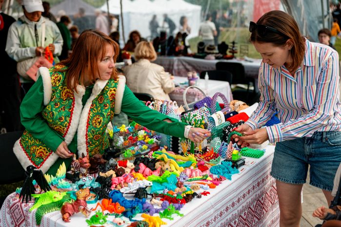 Креативное пространство «RUS_РЕМЕСЛО» на фестивале современной этнической культуры «RUS_СВЕТ 2025» в Красногорске