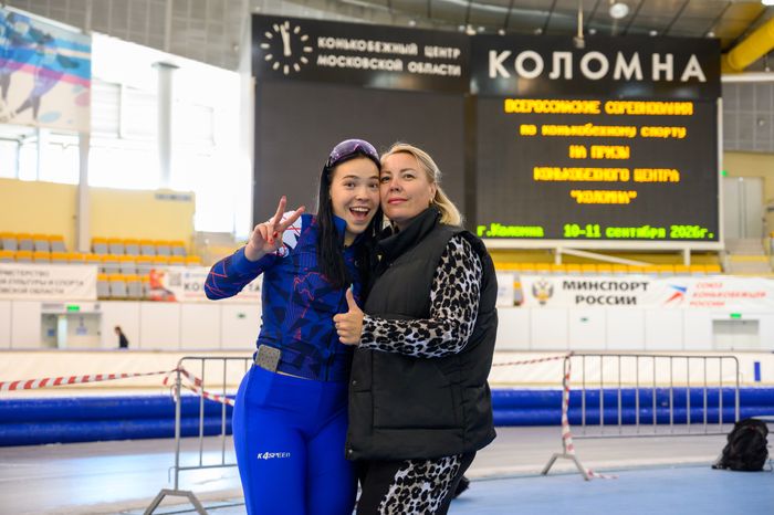 Ксения Сиразева - победительница Всероссийских соревнований по конькобежному спорту на дистанции 500 метров среди женщин