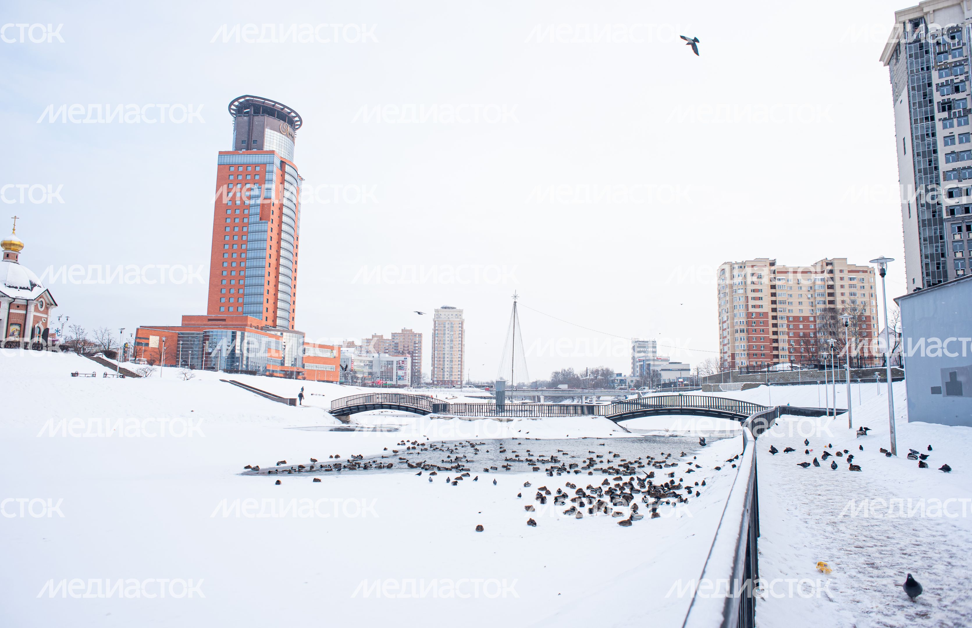 Зимние виды города Щелково