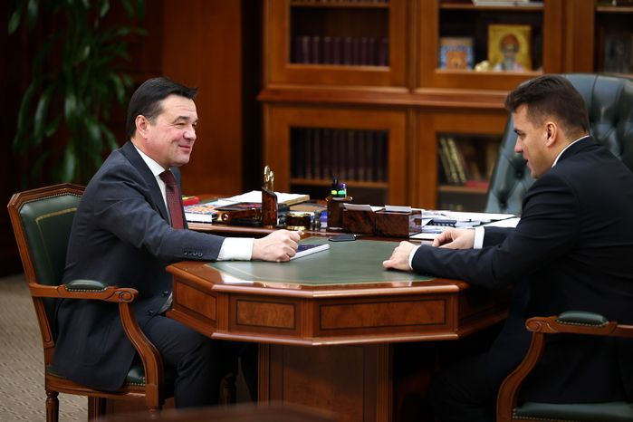 Встреча губернатора Подмосковья с главой г.о. Луховицы