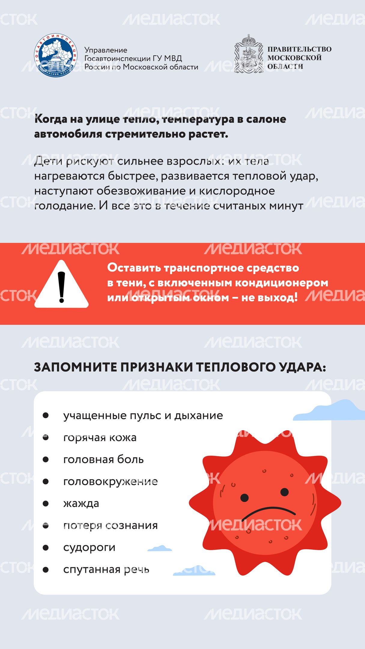 Малыш один в машине Вертикаль 04