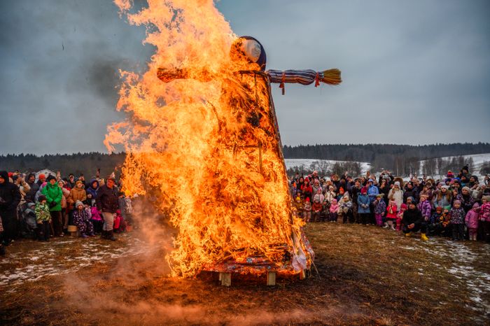 Празднование Масленицы в Муранове