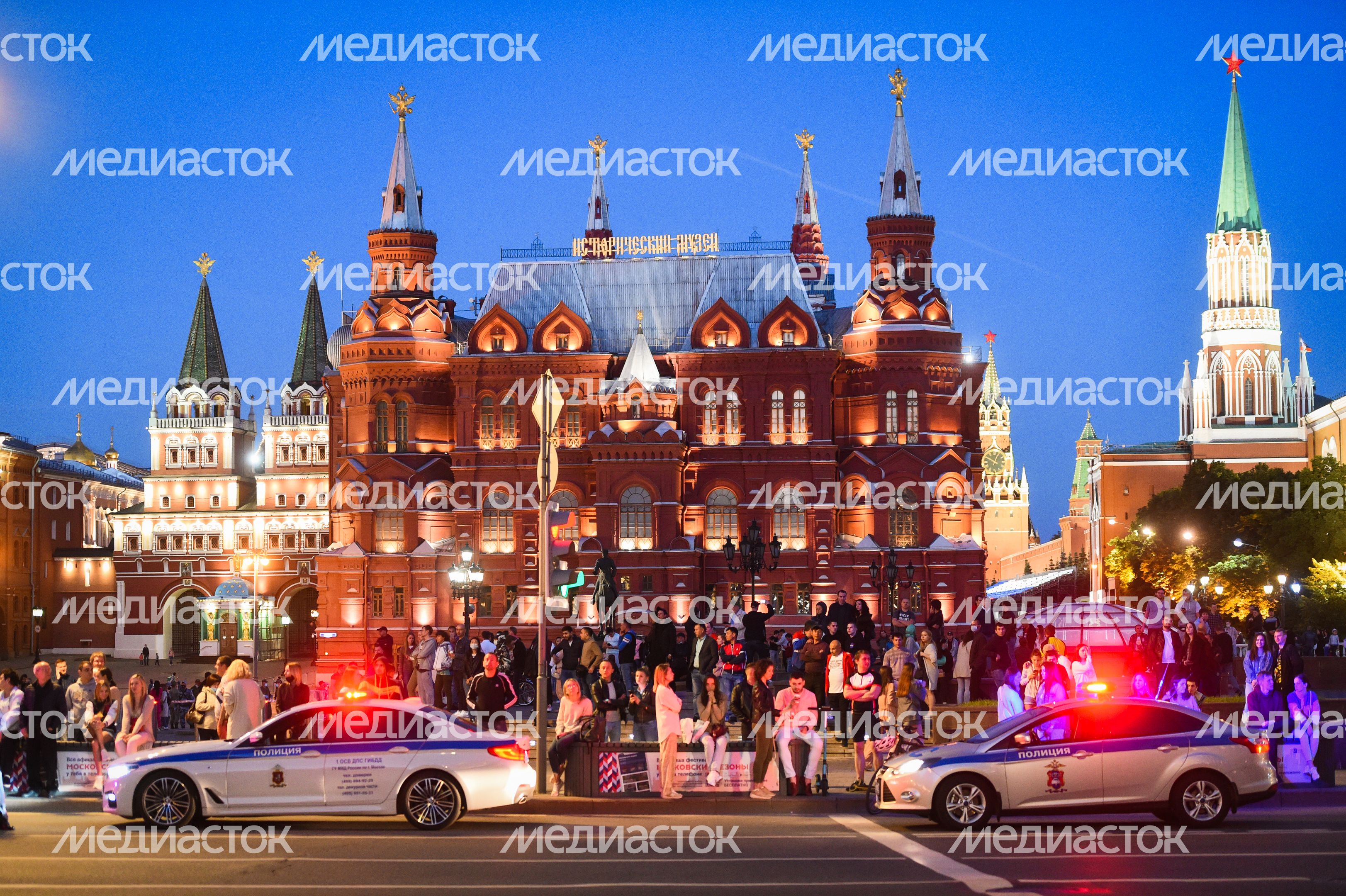 Пешая репетиция парада Победы в Москве