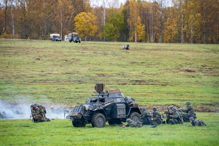 Реконструкция Битвы за Москву на Бородинском поле