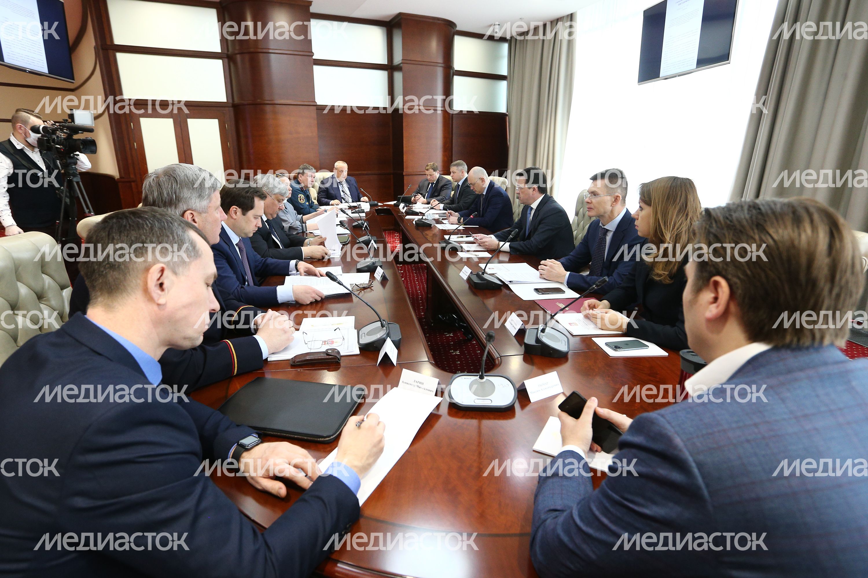 Совещание губернатора Подмосковья с руководителями правоохранительных органов региона
